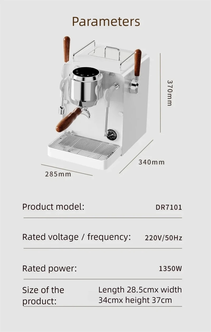 Machine à expresso E101 58mm a - Pressure Gauge Espresso avis et prix