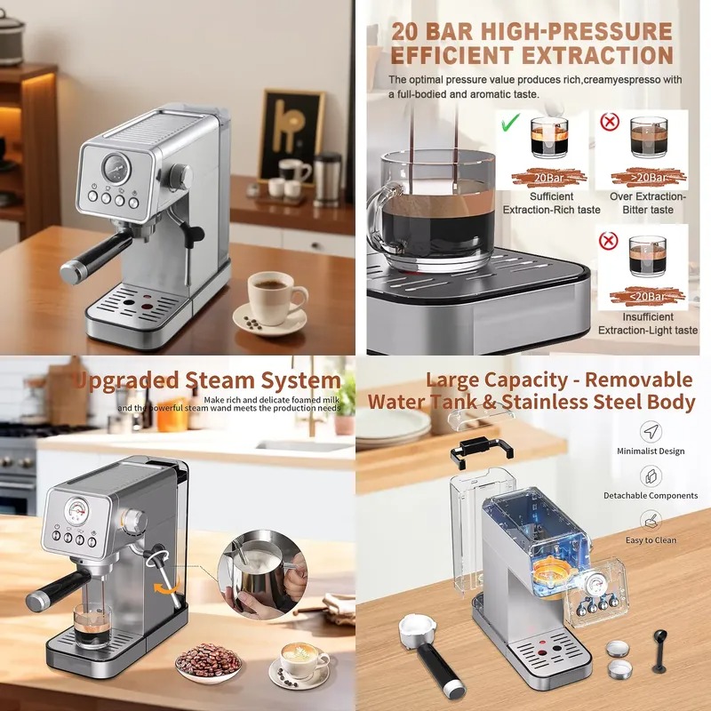 Machine à expresso mécanique p - Pressure Gauge Espresso avis et prix